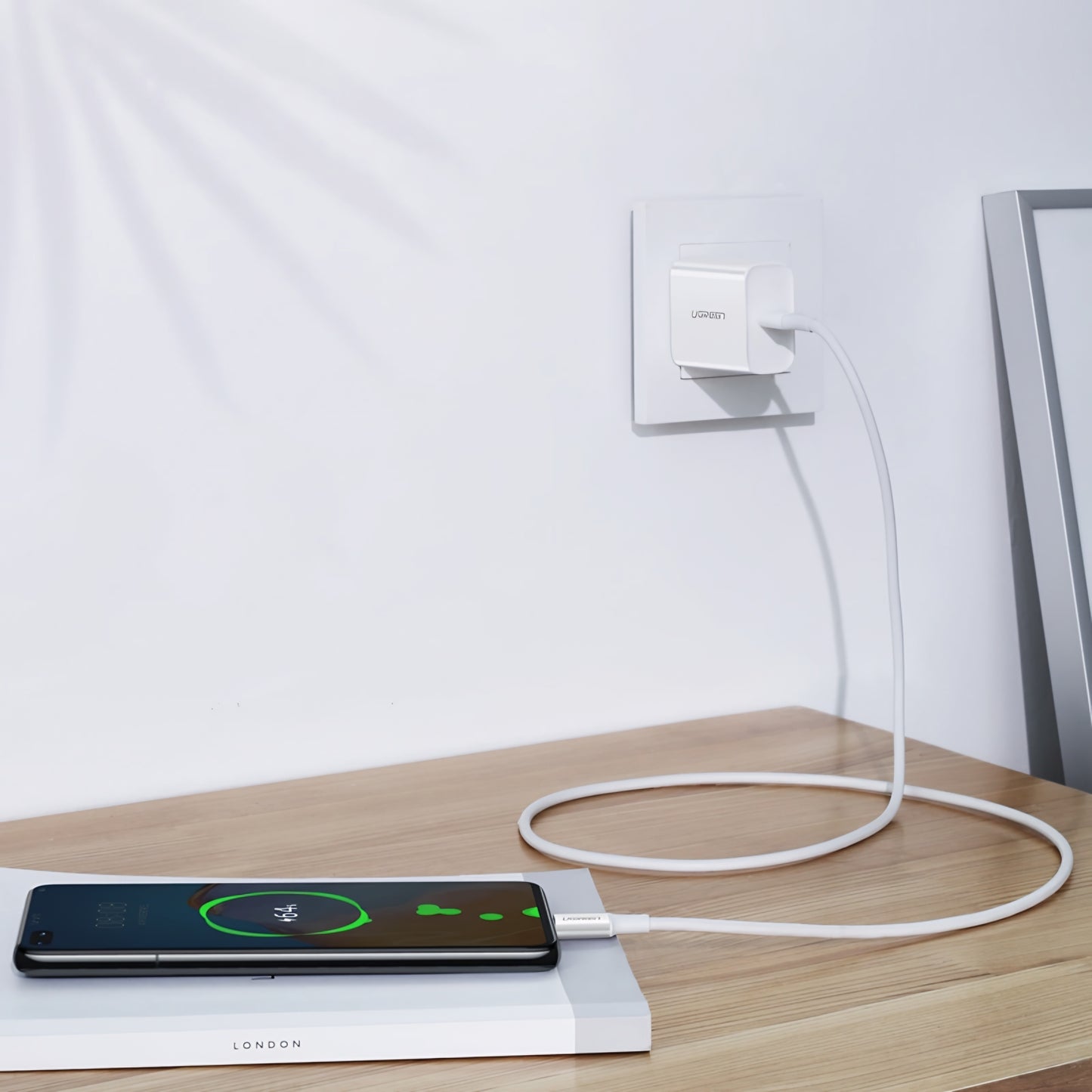 USB-C zu USB-C Daten- und Ladekabel UGREEN US300, 100W, 2m, Weiß