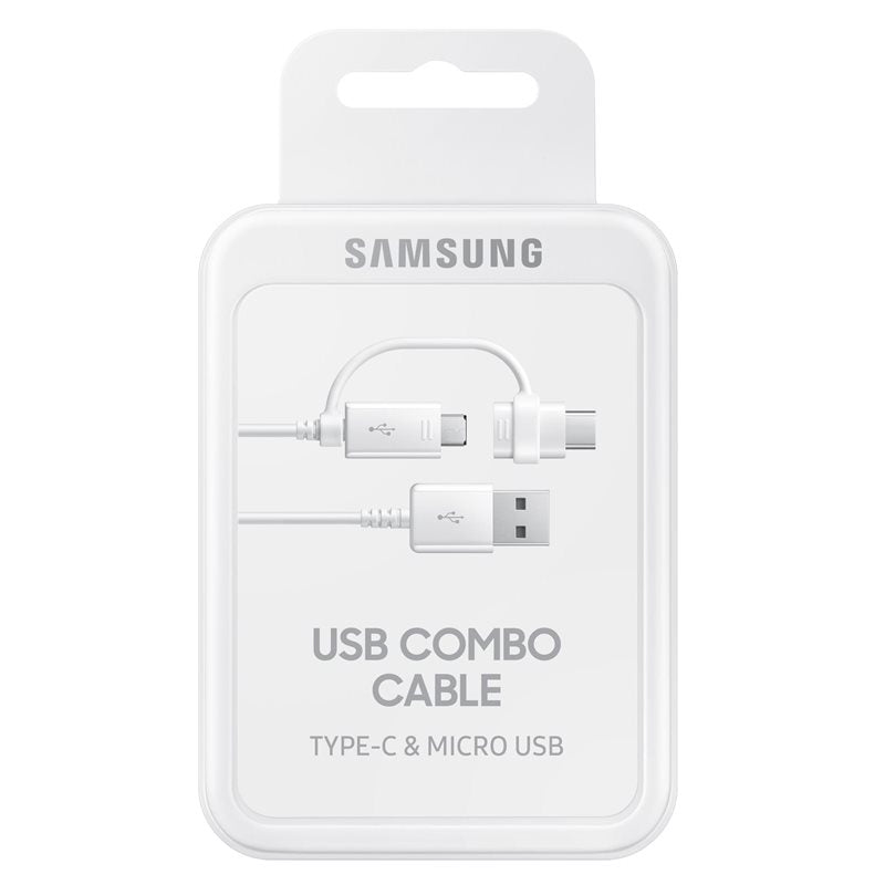 Daten- und Ladekabel USB-A - USB-C / microUSB Samsung, 18 W, 1,5 m, Weiß EP-DG930DWEGWW