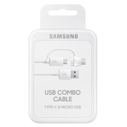 Daten- und Ladekabel USB-A - USB-C / microUSB Samsung, 18 W, 1,5 m, Weiß EP-DG930DWEGWW