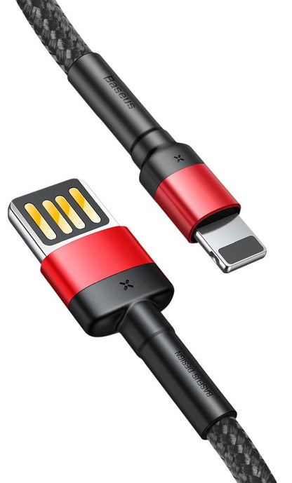 Data and Charging Cable USB-A - Lightning Baseus Coffee, 18W, 1m, Red CALKLF-G91