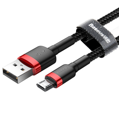 Data and Charging Cable USB-A - microUSB Baseus Cafule, 18W, 1m, Red CAMKLF-B91