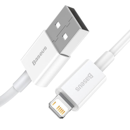 Daten- und Ladekabel USB-A – Lightning Baseus Superior Series, 20 W, 2 m, Weiß CALYS-C02