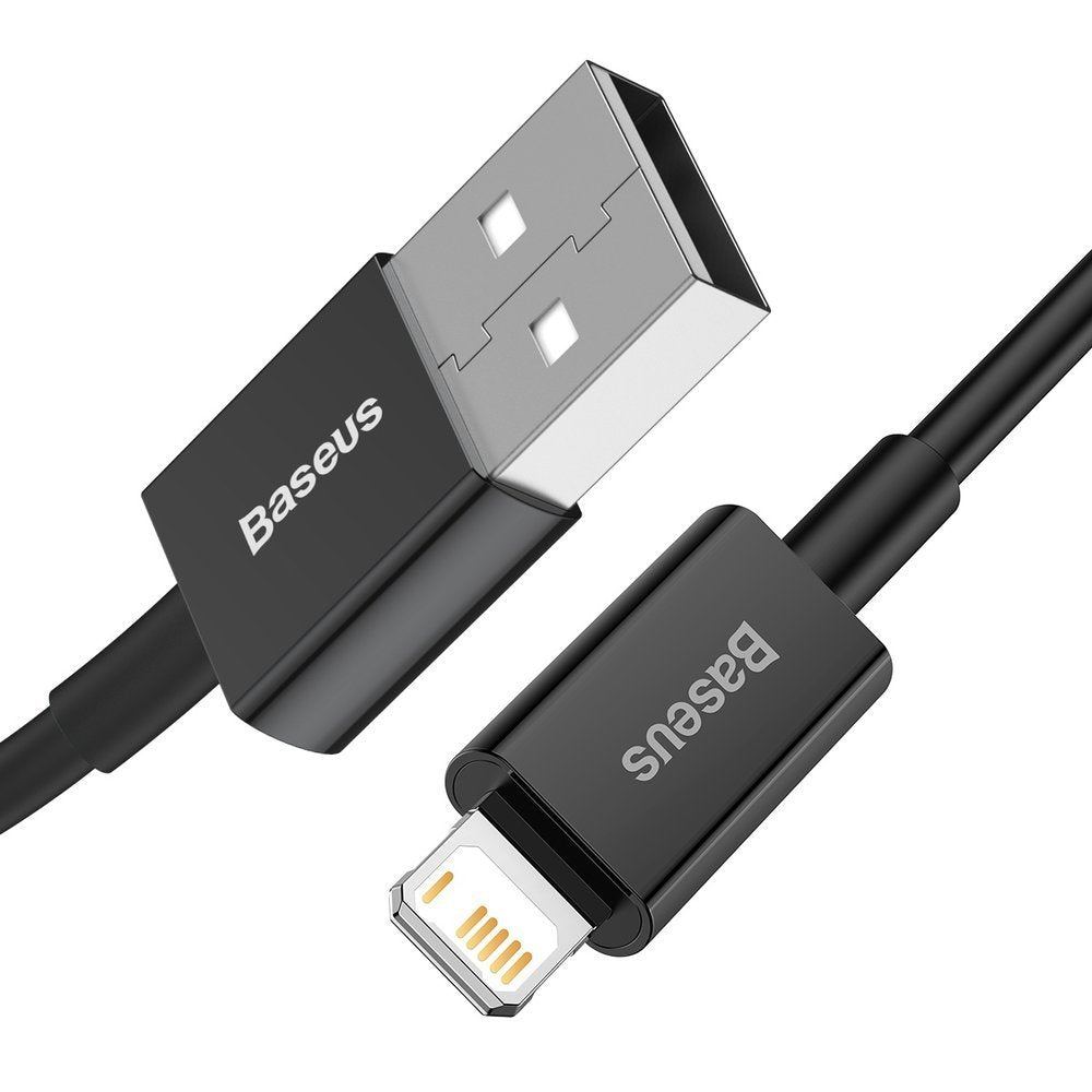 Daten- und Ladekabel USB-A – Lightning Baseus Superior Series, 20 W, 2 m, Schwarz CALYS-C01