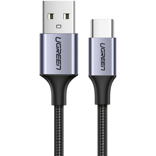Daten- und Ladekabel USB-A - USB-C UGREEN US288, 18W, 1,5m, Schwarz