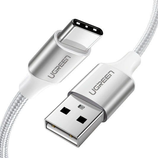 Daten- und Ladekabel USB-A - USB-C UGREEN US288, 18W, 1m, Weiß