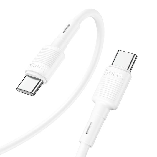 Daten- und Ladekabel USB-C - USB-C HOCO X83 Victory, 60W, 1m, Weiß