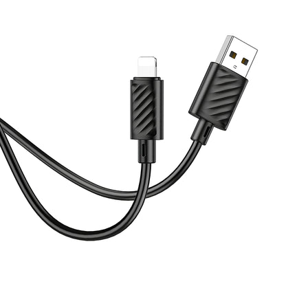 HOCO X88 USB-A - Lightning Data and Charging Cable, 18W, 1m, Black