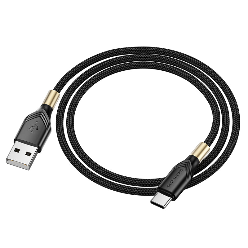 Daten- und Ladekabel USB-A - USB-C Borofone BX92 Advantage, 18 W, 1 m, Schwarz