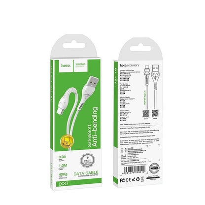 Daten- und Ladekabel USB-A - USB-C HOCO X37, 18W, 1m, Weiß