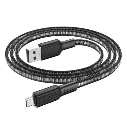 Daten- und Ladekabel USB-A – microUSB HOCO X69, 18 W, 1 m, Schwarz