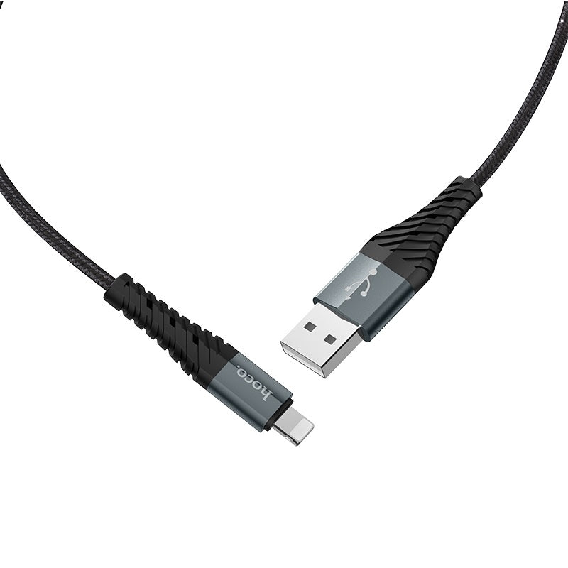 Daten- und Ladekabel USB-A – Lightning HOCO X38 Cool, 18 W, 1 m, Schwarz