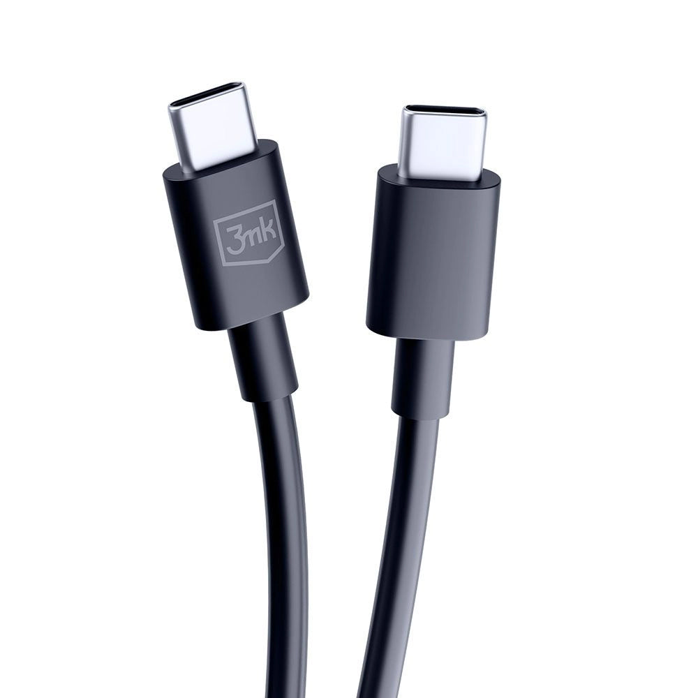 USB-C Daten- und Ladekabel - USB-C 3MK Hyper, 100W, 1.2m, Schwarz