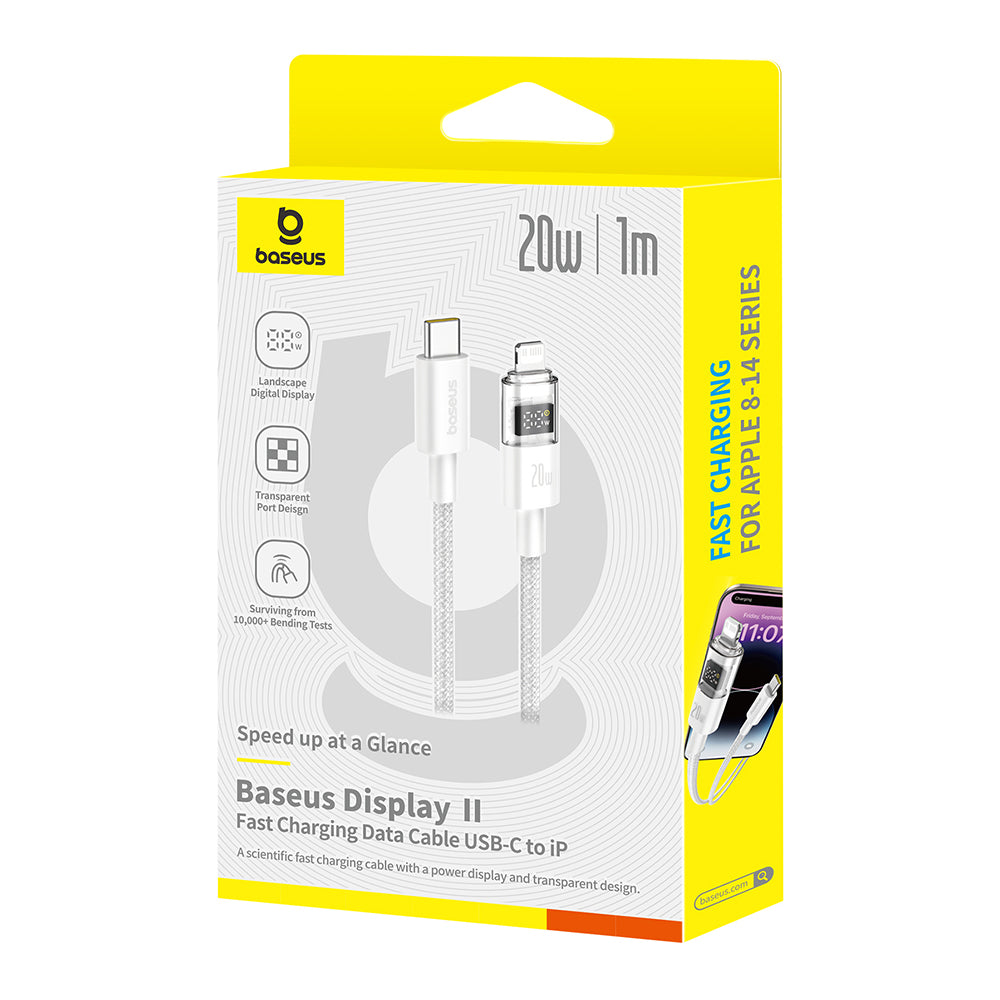 USB-C Daten- und Ladekabel - USB-C Baseus Display 2, 100W, 2m, Weiß P10382702211-01