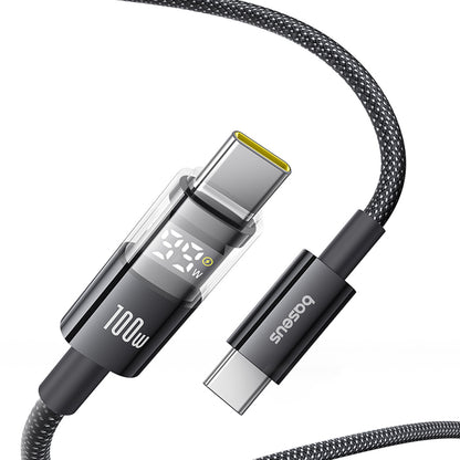 USB-C Daten- und Ladekabel - USB-C Baseus Display 2, 100W, 1m, Schwarz P10382702121-00
