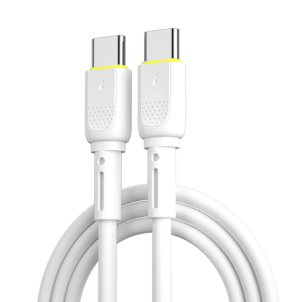 Daten- und Ladekabel USB-C - USB-C WiWu Wi-C034, 60W, 1.2m, Weiß