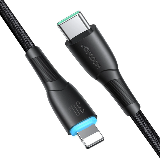 USB-C - Lightning Lade- und Datenkabel Joyroom S-A32, 30W, 1m, Schwarz
