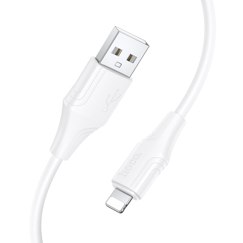 USB-A to Lightning Data and Charging Cable HOCO X124, 18W, 1m, White