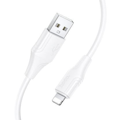 USB-A to Lightning Data and Charging Cable HOCO X124, 18W, 1m, White
