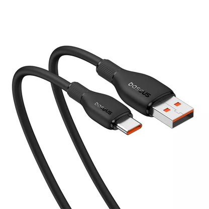 Daten- und Ladekabel USB-A - USB-C Baseus Pudding, 100W, 1.2m, Schwarz P10355703111-00