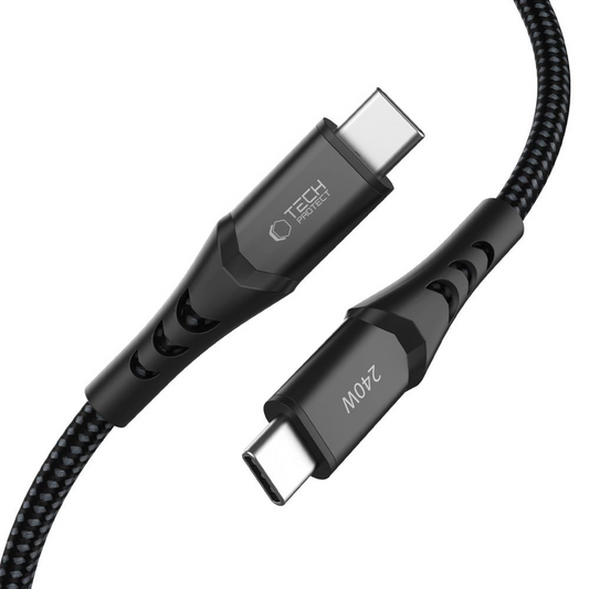 Daten- und Ladekabel USB-C - USB-C Tech-Protect UB11T Ultraboost, 240W, 1m, Schwarz