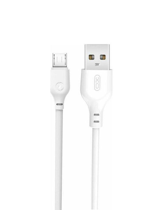 Daten- und Ladekabel USB-A - microUSB XO Design NB103, 18W, 2m, Weiß
