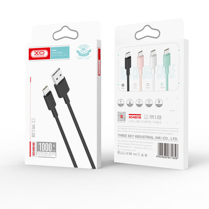 Daten- und Ladekabel USB-A - USB-C XO Design NB156, 18W, 1m, Schwarz