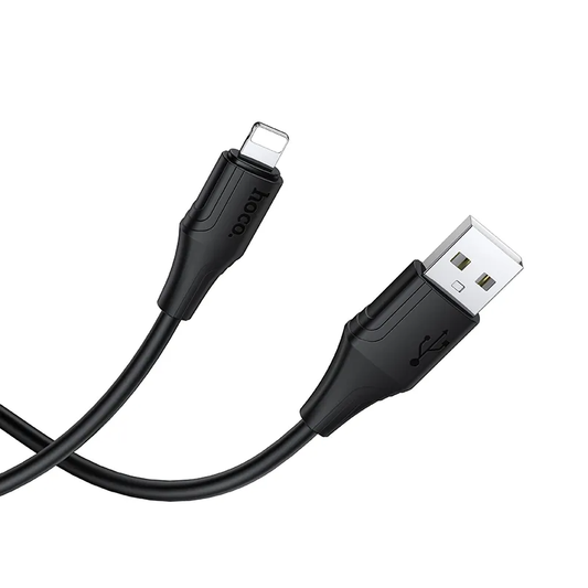 Daten- und Ladekabel USB-A - Lightning HOCO X124, 18W, 1m, Schwarz