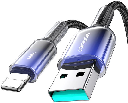 Daten- und Ladekabel USB-A - Lightning Joyroom S-A42, 18W, 1,2m, Schwarz