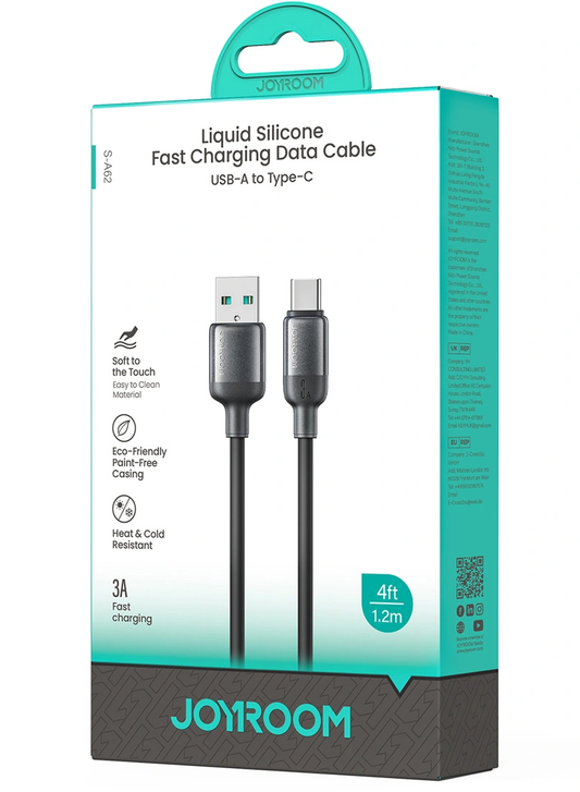 Daten- und Ladekabel USB-A - USB-C Joyroom S-A62 Lively, 18W, 1,2m, Schwarz