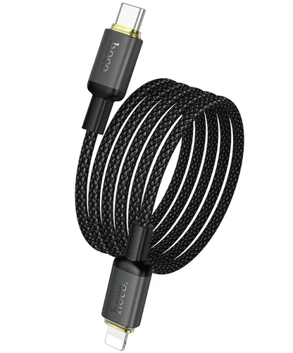 Daten- und Ladekabel USB-C - Lightning HOCO X128 Benefit, 30W, 1m, Schwarz