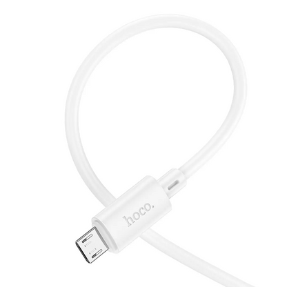 Daten- und Ladekabel USB-A - microUSB HOCO X88, 18W, 2m, Weiß