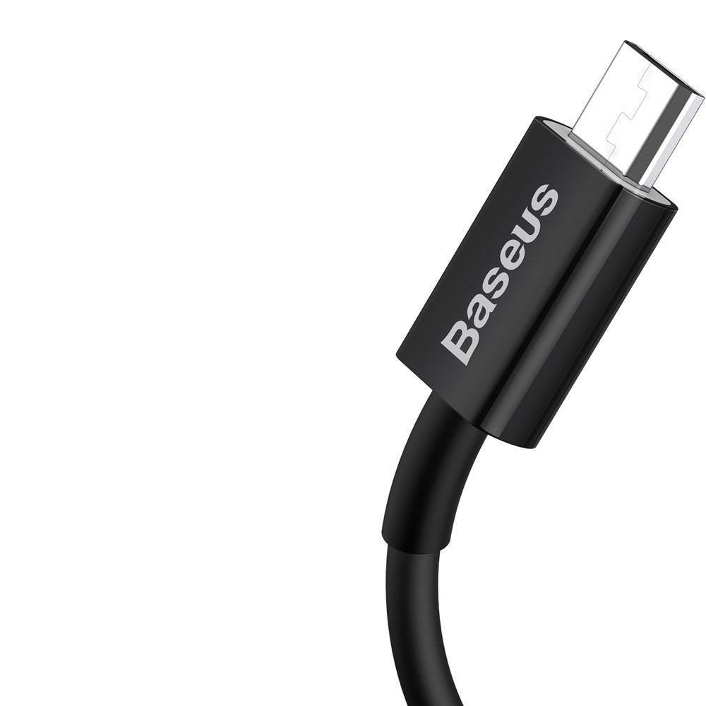 Data and Charging Cable USB-A - microUSB Baseus Superior Series, 18W, 2m, Black CAMYS-A01