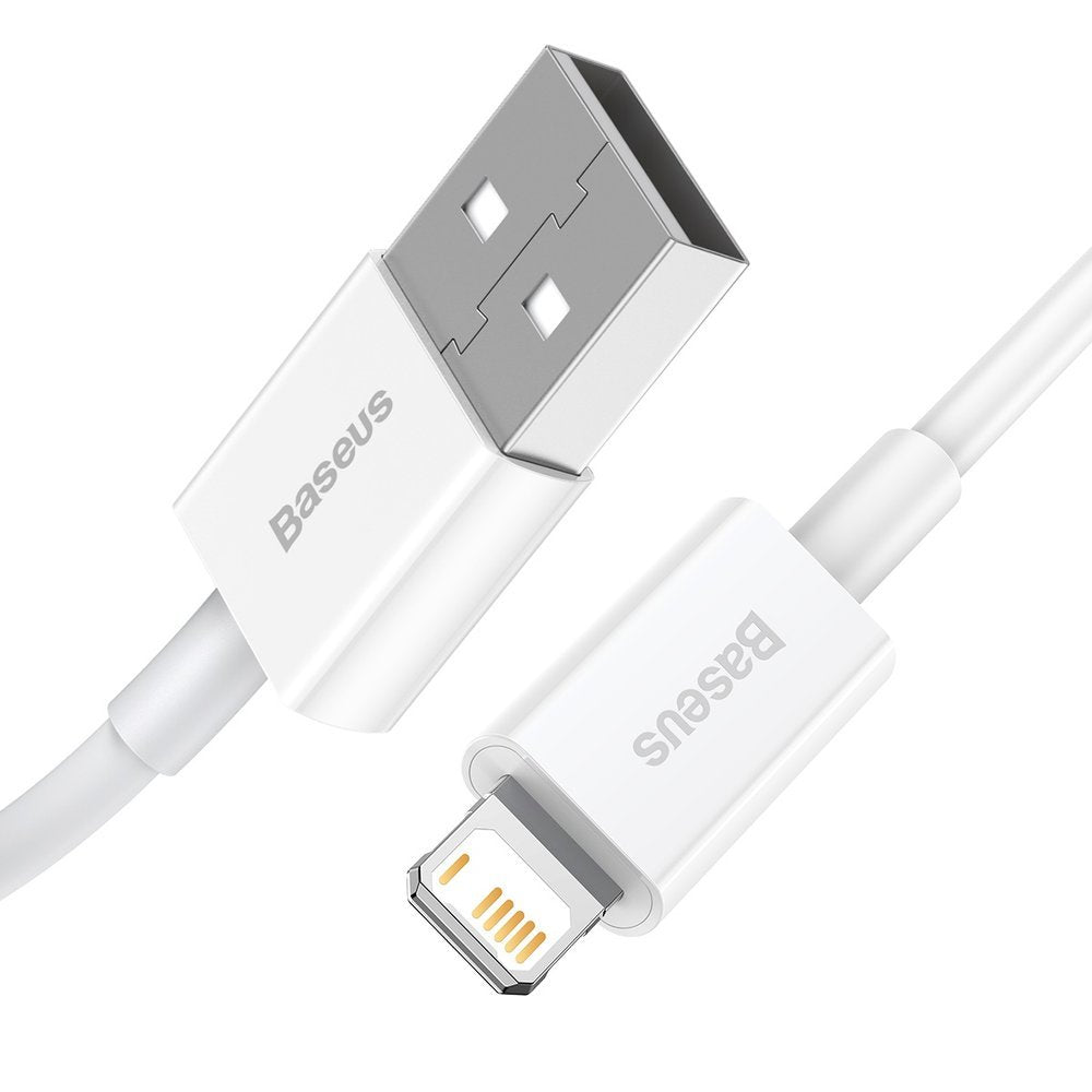 Daten- und Ladekabel USB-A - Lightning Baseus Superior Series, 20W, 0,25m, Weiß CALYS-02