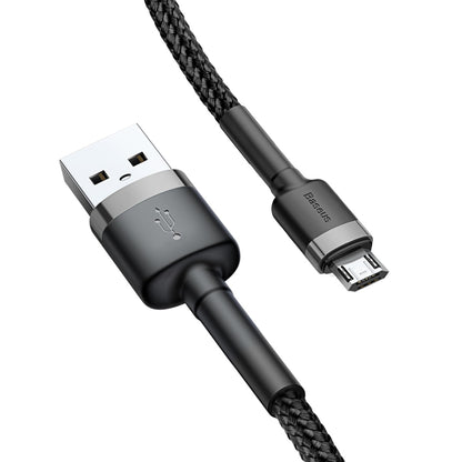 Daten- und Ladekabel USB-A – microUSB Baseus Coffee, 18 W, 1 m, Grau CAMKLF-BG1