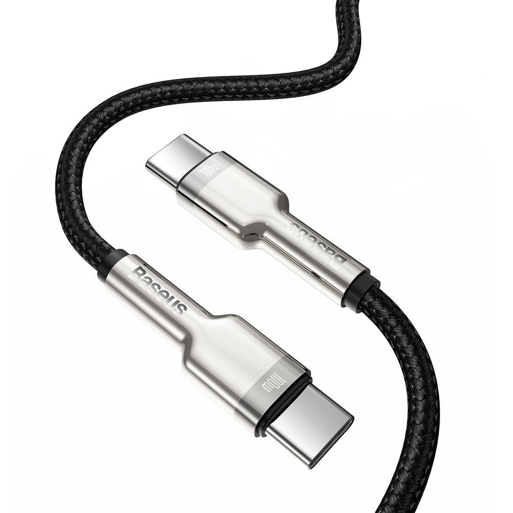 USB-C Daten- und Ladekabel - USB-C Baseus Cafule, 100W, 2m, Schwarz CATJK-D01
