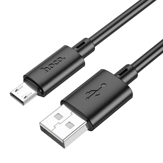 Daten- und Ladekabel USB-A - microUSB HOCO X88, 18W, 1m, Schwarz