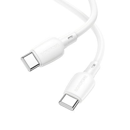 Daten- und Ladekabel USB-C – USB-C Borofone BX93, 60 W, 1 m, Weiß