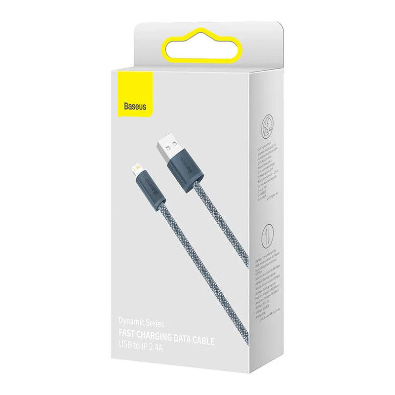 USB-A - Lightning Data and Charging Cable Baseus Dynamic Series, 18W, 1m, Grey 