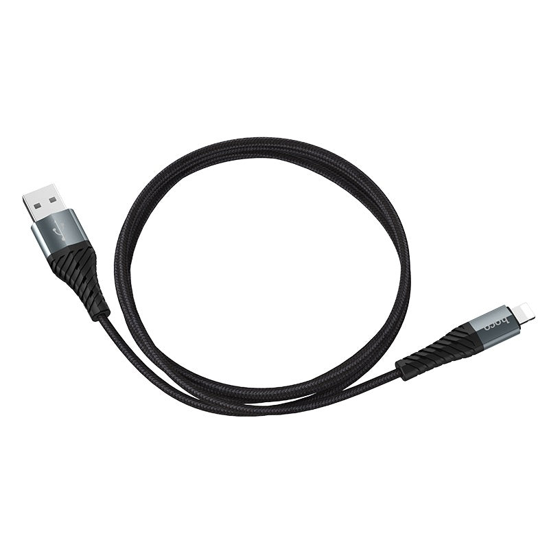 Daten- und Ladekabel USB-A – Lightning HOCO X38 Cool, 18 W, 1 m, Schwarz