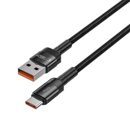 USB-A – USB-C Daten- und Ladekabel Tech-Protect Ultraboost EVO, 100 W, 0,25 m, Schwarz