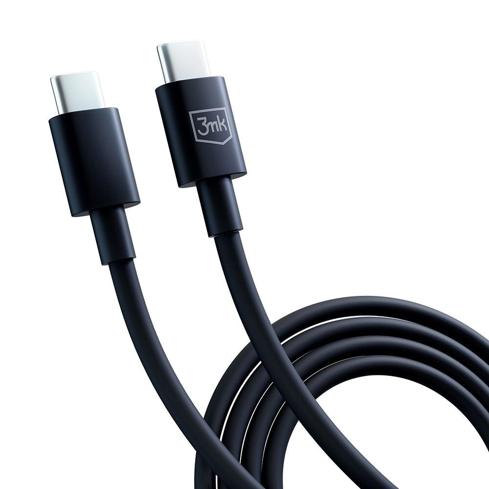 Daten- und Ladekabel USB-C - USB-C 3MK Hyper, 100 W, 1,2 m, Schwarz