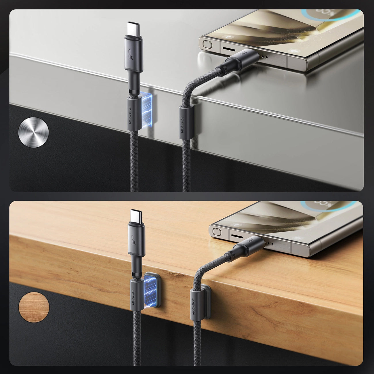 Daten- und Ladekabel USB-A - USB-C Joyroom S-A50, 60W, 1.2m, Grau