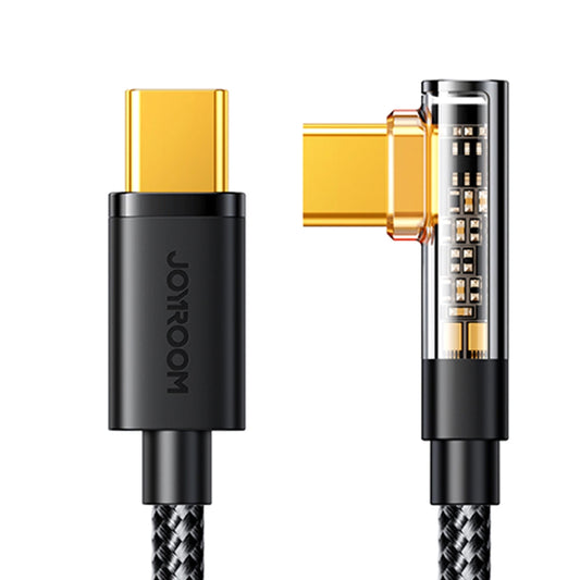 USB-C Daten- und Ladekabel - USB-C Joyroom S-CC100A6 Angled, 100W, 1.2m, Schwarz