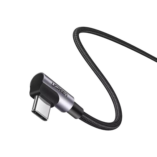 USB-C Daten- und Ladekabel - USB-C UGREEN US335 Angled, 100W, 2m, Schwarz