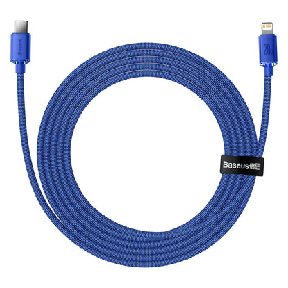 USB-C to Lightning Data and Charging Cable Baseus Crystal Shine Series, 20W, 1.2m, Blue CAJY000203