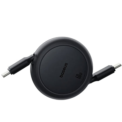 USB-C Daten- und Ladekabel - USB-C Baseus Free2Pull Mini Retractable, 60W, 1m, Schwarz P10364500111-01