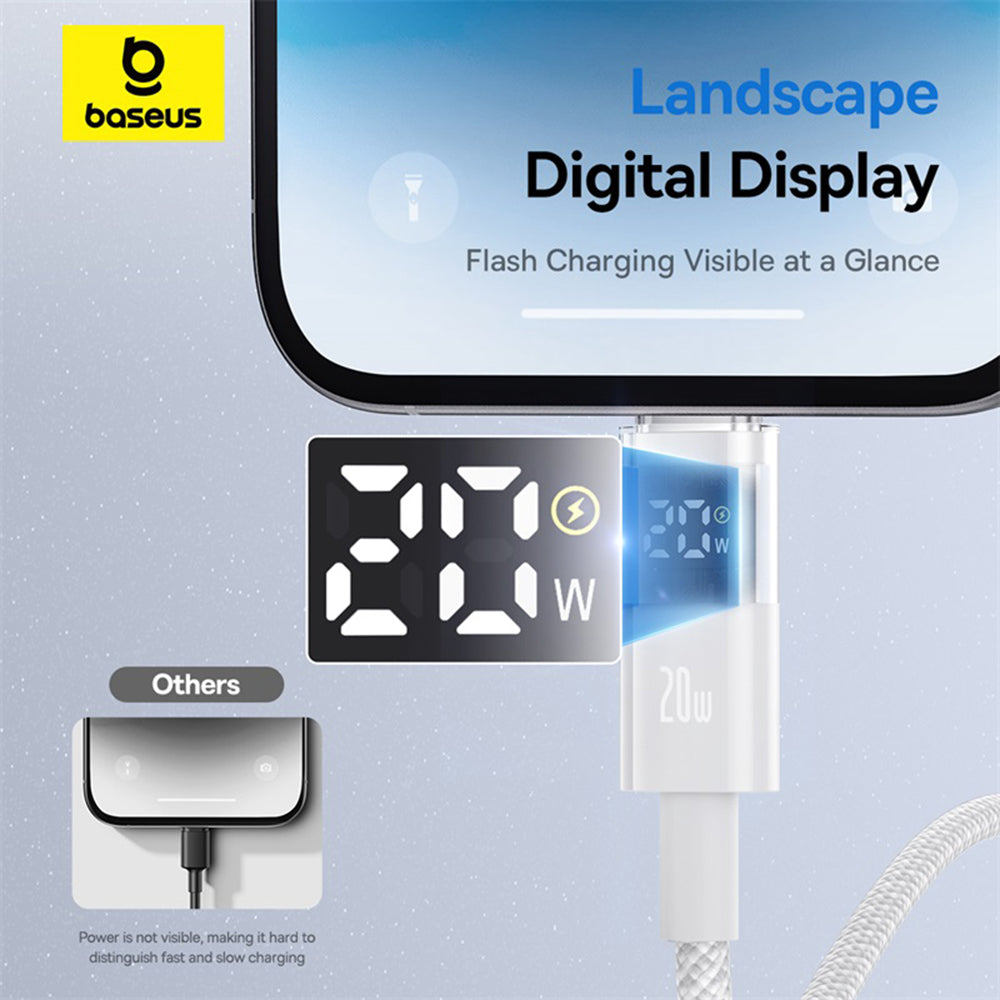 USB-C Daten- und Ladekabel - USB-C Baseus Display 2, 100W, 2m, Weiß P10382702211-01