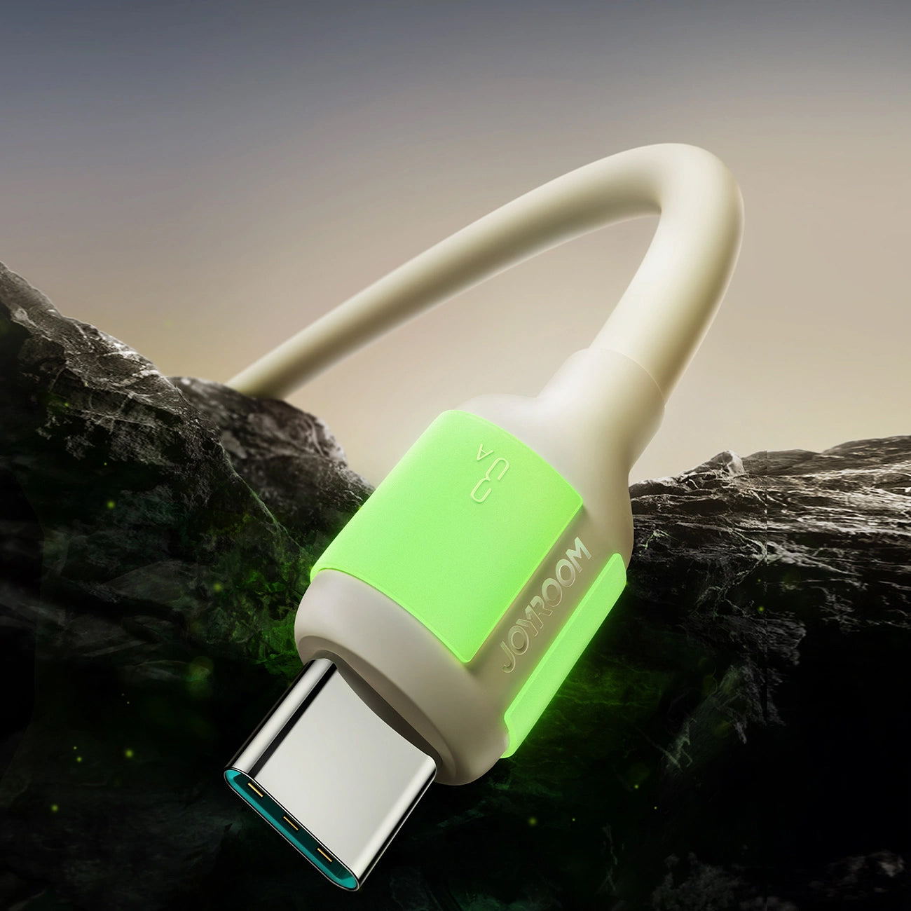 USB-A to USB-C Data and Charging Cable Joyroom S-A53, 30W, 2m, Beige