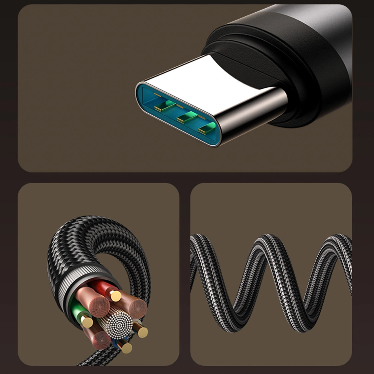USB-C Data and Charging Cable - USB-C Joyroom S-A56 EnjoyX Angled, 60W, 1.2m, Black