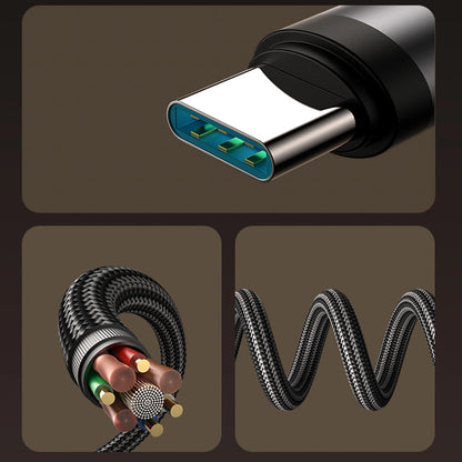 USB-C Data and Charging Cable - USB-C Joyroom S-A56 EnjoyX Angled, 60W, 1.2m, Black